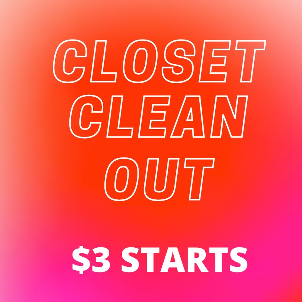 Closet clean out $3 starts ✨🔥